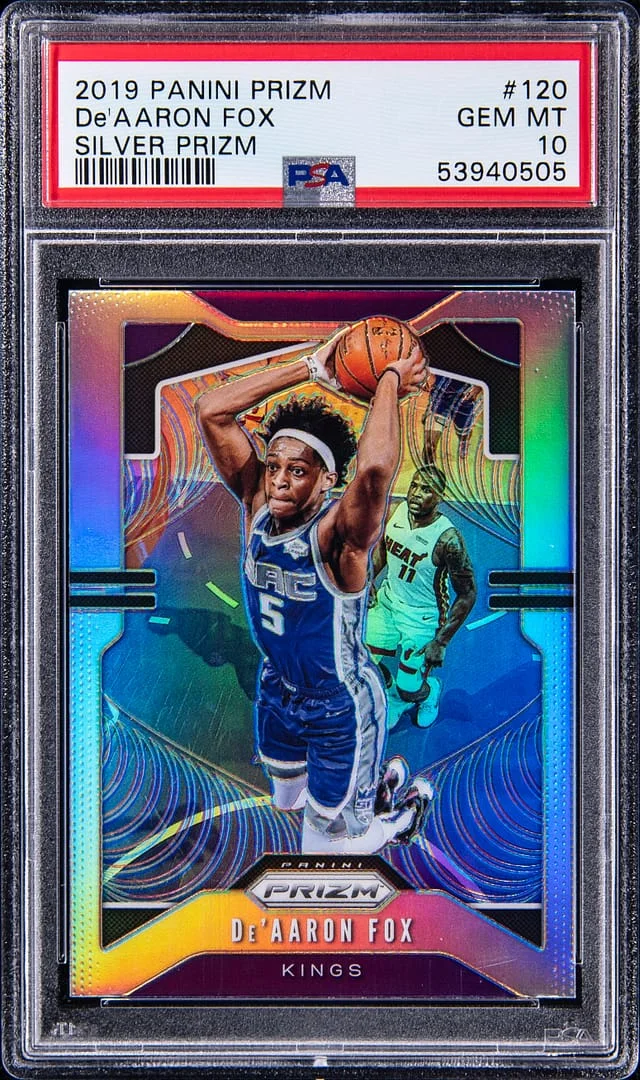 2019-20 Panini Prizm De'Aaron Fox Silver #120 card image