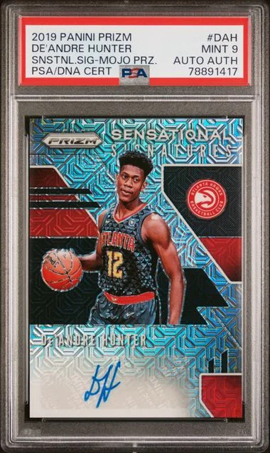 2019-20 Panini Prizm De'Andre Hunter Sensational Signatures Mojo Prizm #DAH card image