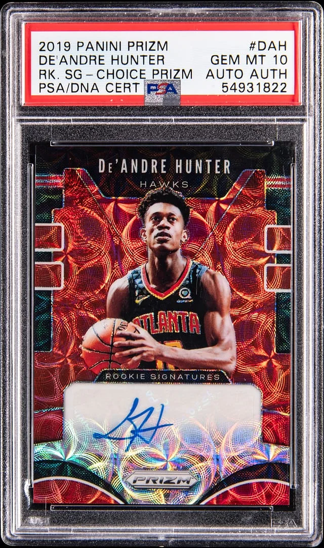 2019-20 Panini Prizm De'Andre Hunter Signatures-Choice Prizm #RS-DAH card image