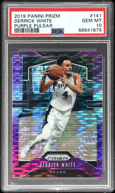 2019-20 Panini Prizm Derrick Purple Pulsar Prizm #141 card image