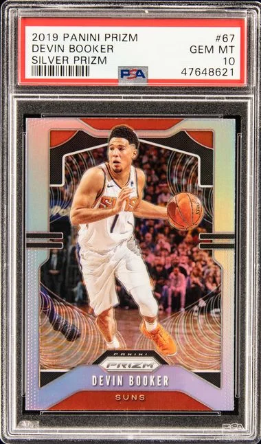 2019-20 Panini Prizm Devin Booker #67 card image