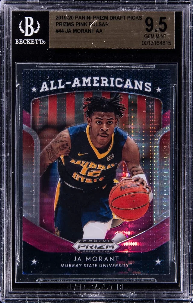2019-20 Panini Prizm Draft Picks Ja Morant #44 card image