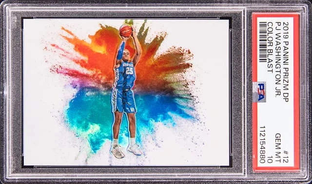 2019-20 Panini Prizm Draft Picks PJ Washington Jr. Color Blast #12 card image