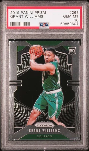2019-20 Panini Prizm Grant Williams Green Prizm #267 card image