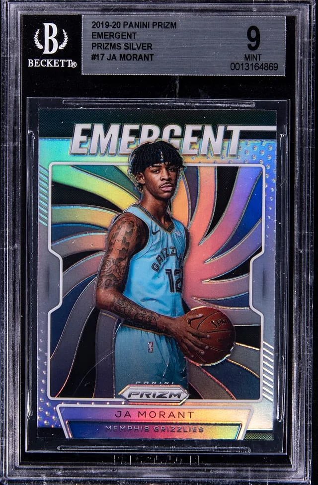 2019-20 Panini Prizm Ja Morant Emergent #17 card image