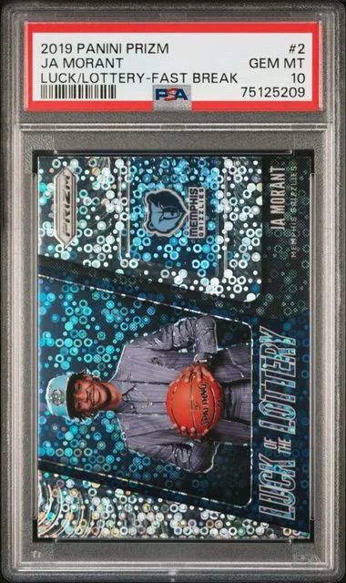 2019-20 Panini Prizm Ja Morant Luck Of The Lottery #2 card image