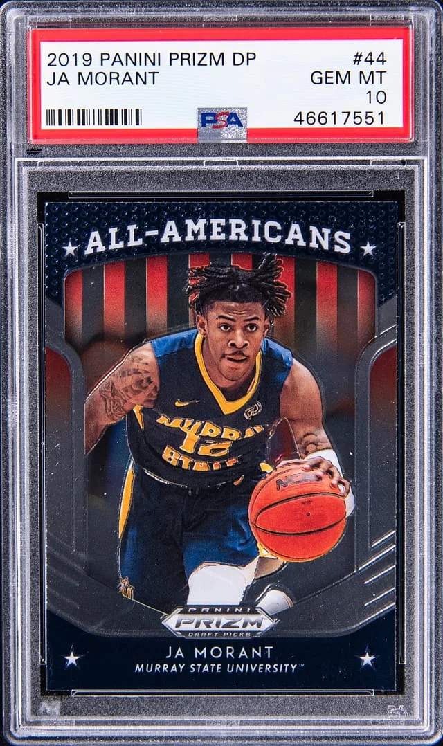 2019-20 Panini Prizm Ja Morant Draft Pick #44 card image