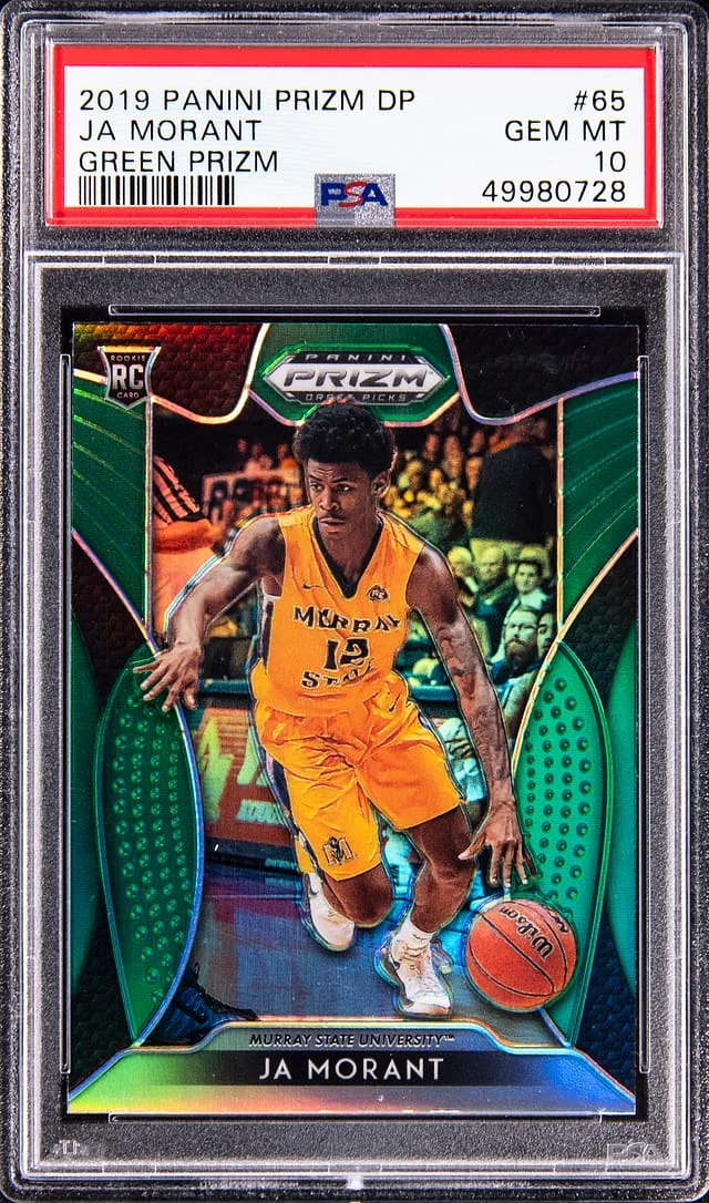2019-20 Panini Prizm Ja Morant Camo Prizm #65 card image