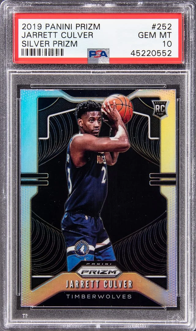 2019-20 Panini Prizm Jarrett Culver Silver Prizm #252 card image