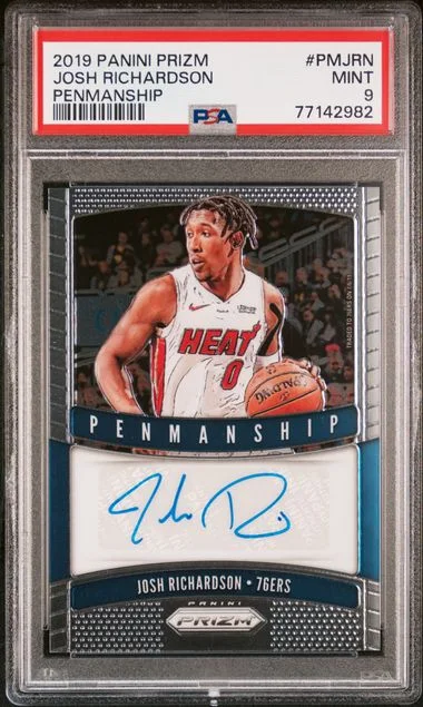 2019-20 Panini Prizm Josh Richardson Penmanship #PM-JRN card image