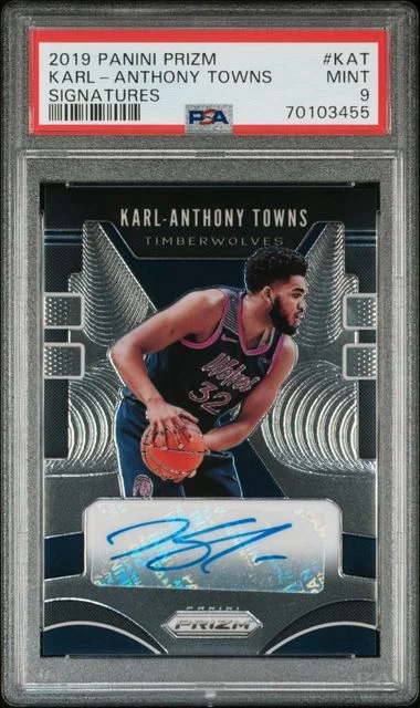 2019-20 Panini Prizm Karl-Anthony Towns Signatures #SG-KAT card image