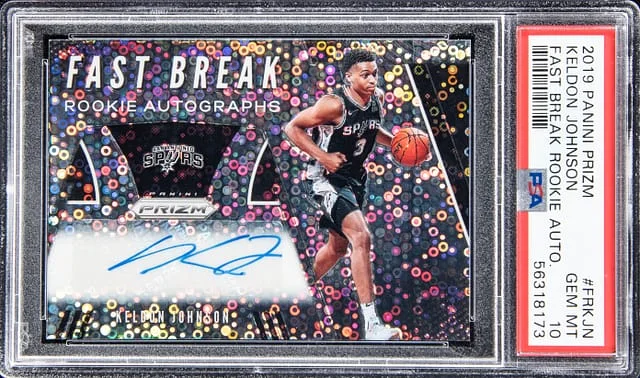 2019-20 Panini Prizm Keldon Johnson Fast Break #FR-KJN card image