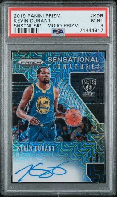 2019-20 Panini Prizm Kevin Durant Sensational Signatures Mojo Prizm #SS-KDR card image