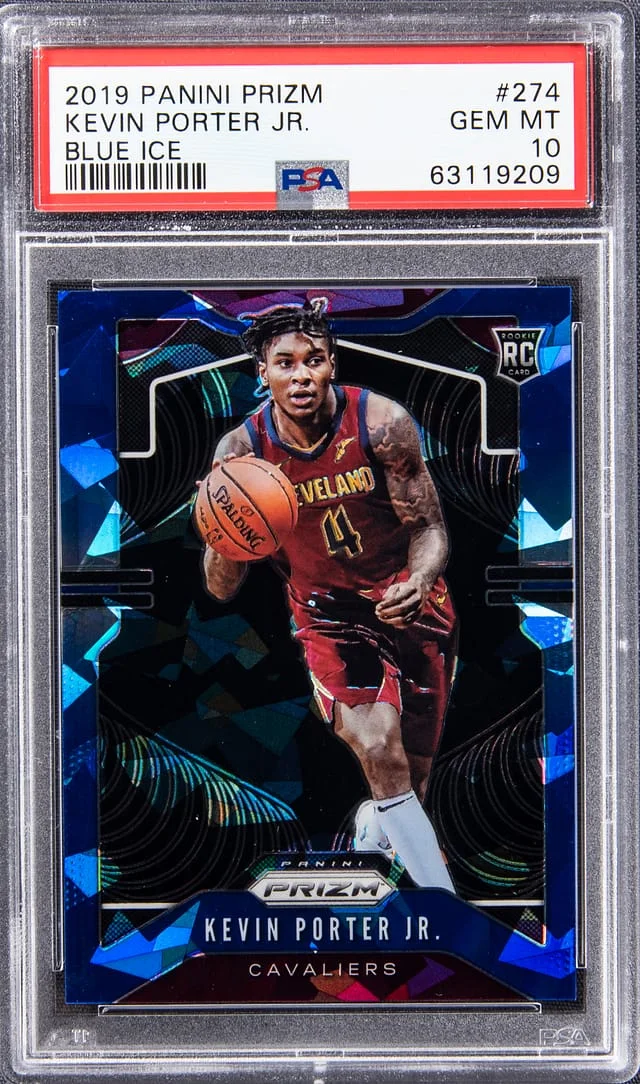 2019-20 Panini Prizm Kevin PorterJr. Blue Ice #274 card image