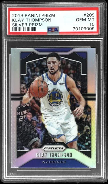 2019-20 Panini Prizm Klay Thompson Silver Prizm #209 card image