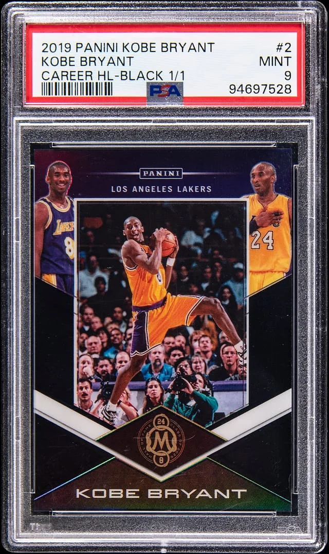 2019-20 Panini Prizm Kobe Bryant Career Highlight Black #2 card image