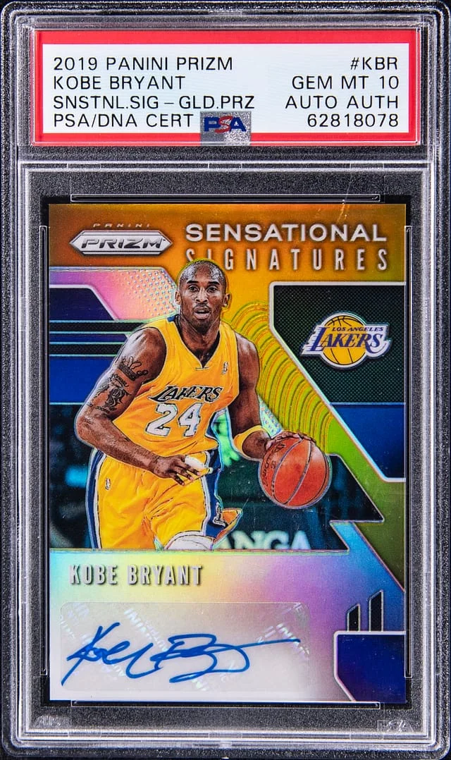 2019-20 Panini Prizm Kobe Bryant Sensational Swatches #SS-KBR card image