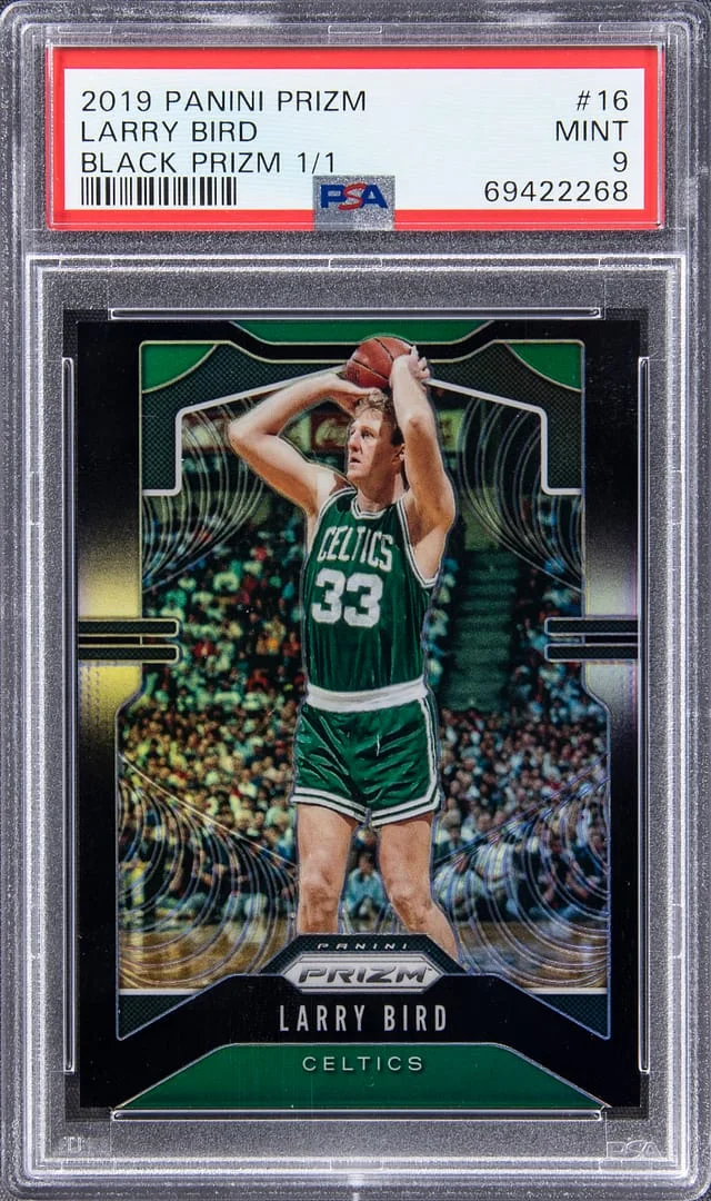 2019-20 Panini Prizm Larry Bird Black Prizm #16 card image