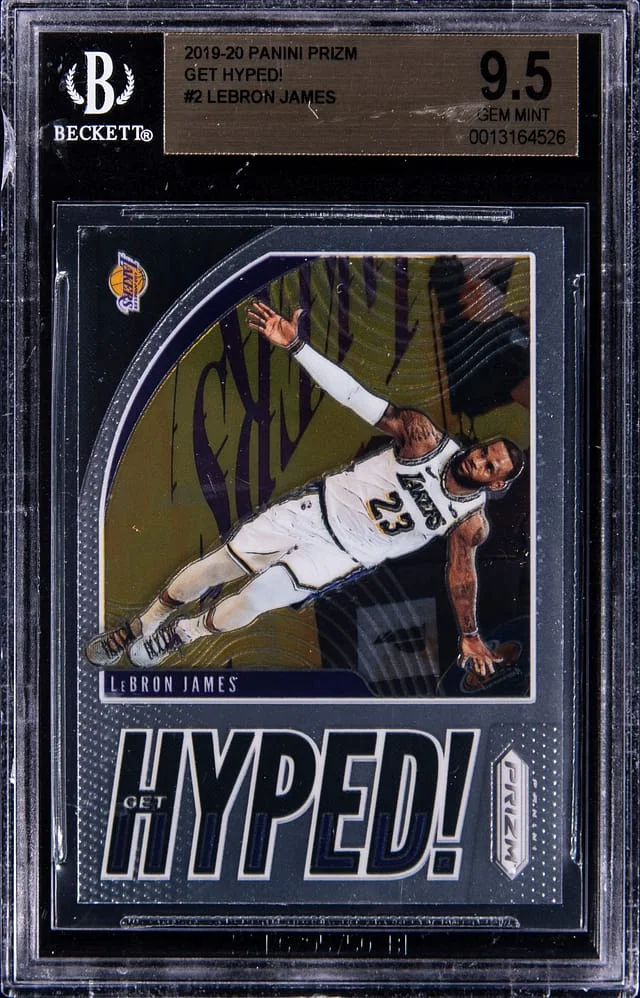 2019-20 Panini Prizm LeBron James Get Hyped! #2 card image