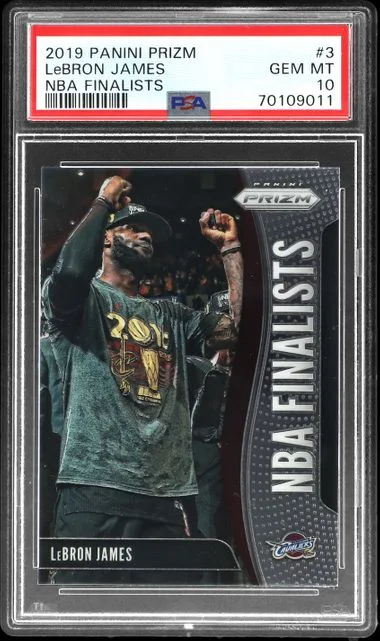 2019-20 Panini Prizm LeBron James NBA Finalists #3 card image