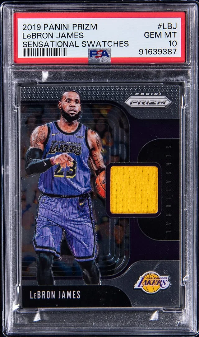 2019-20 Panini Prizm LeBron James Game Worn Sensational Swatches #SS-LBJ card image
