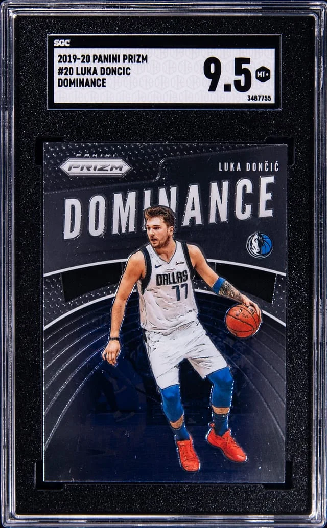 2019-20 Panini Prizm Luka Doncic Dominance Silver Prizm #20 card image