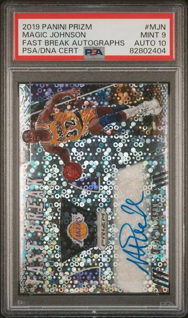 2019-20 Panini Prizm Magic Johnson Fast Break Autographs #FB-MJN card image