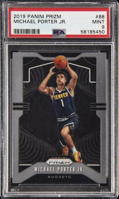 2019-20 Panini Prizm Michael Porter Jr. Black Prizm #88 card image