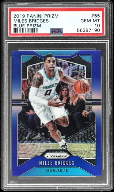 2019-20 Panini Prizm Miles Bridges Blue Prizm #55 card image