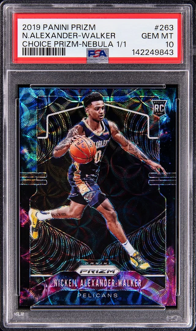 2019-20 Panini Prizm Nickeil Alexander-Walker Choice Prizm Nebula #263 card image