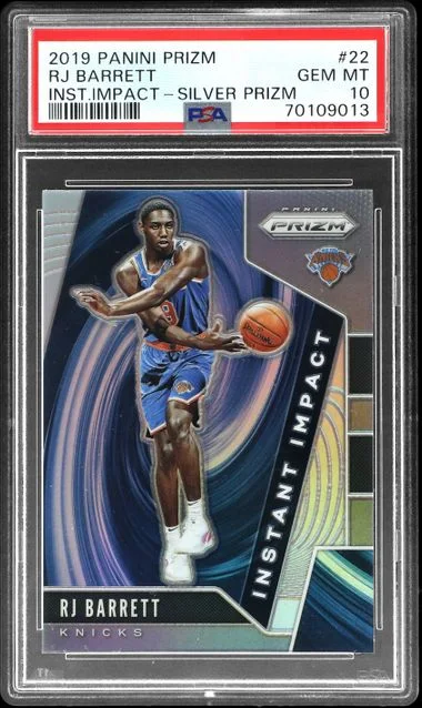 2019-20 Panini Prizm RJ Barrett Instant Impact Silver Prizm #22 card image