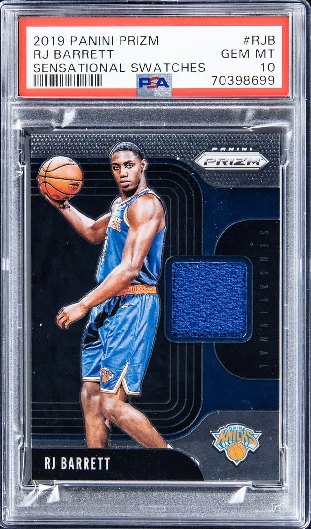 2019-20 Panini Prizm RJ Barrett Sensational Swatches #RJB card image