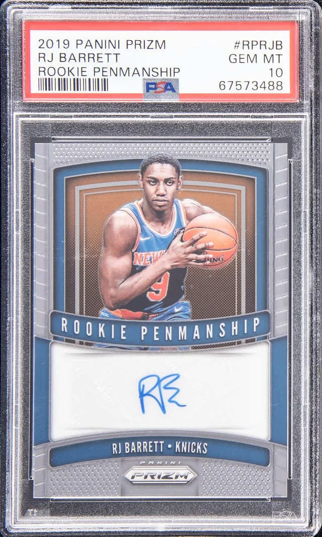 2019-20 Panini Prizm RJ Barrett Penmanship #RP-RJB card image