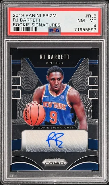 2019-20 Panini Prizm RJ Barrett Signatures #RS-RJB card image