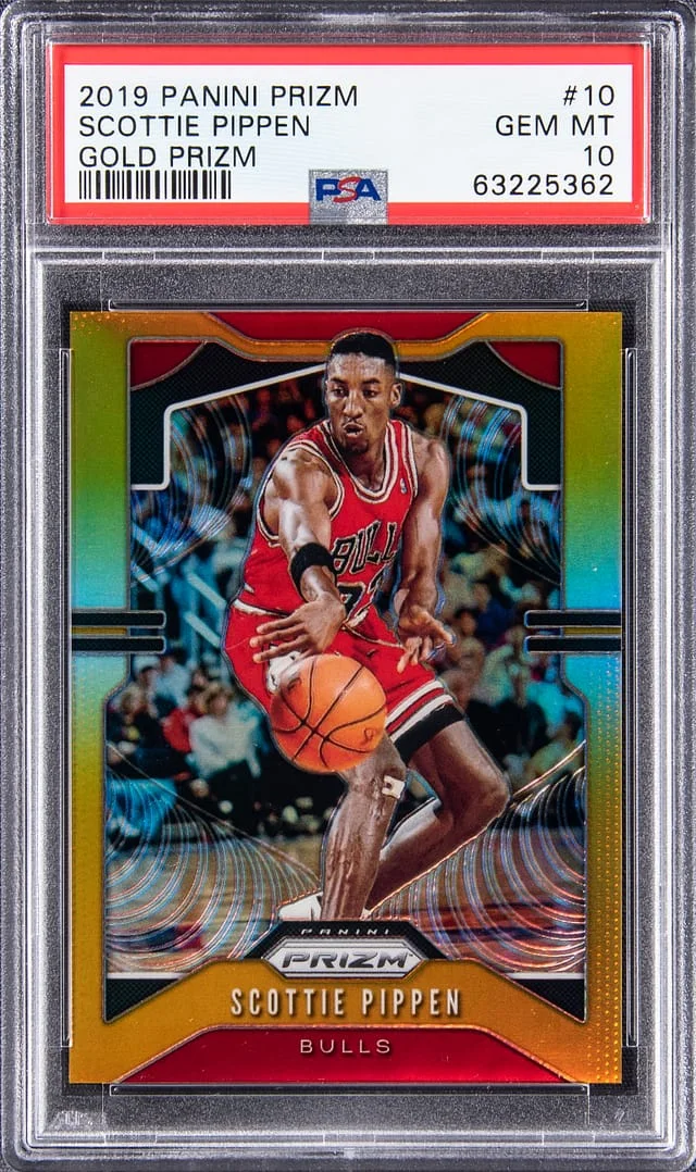2019-20 Panini Prizm Scottie Pippen Gold #10 card image