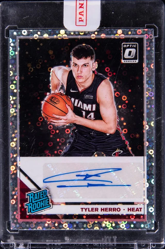 2019-20 Panini Prizm Tyler Herro Rated Autographs Fast Break #172 card image