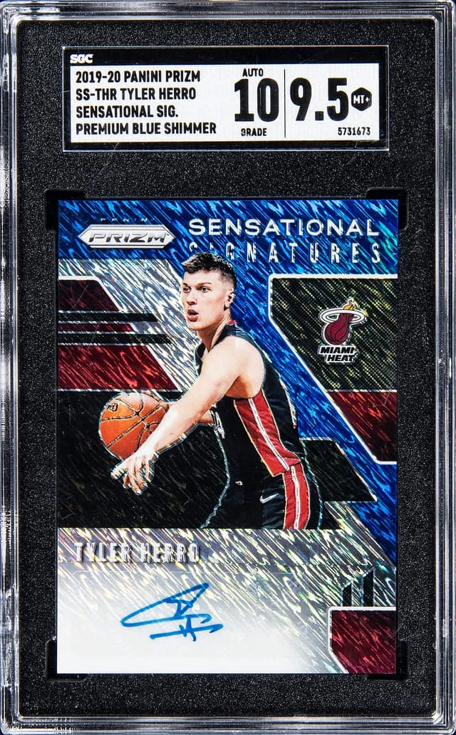 2019-20 Panini Prizm Tyler Herro Sensational Sigantures #SS-THR card image