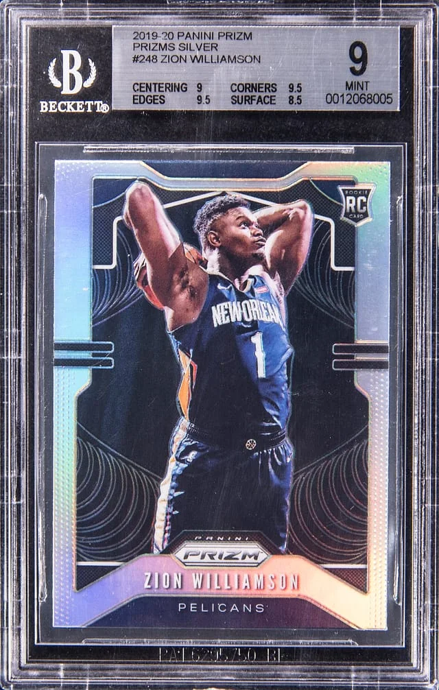 2019-20 Panini Prizm Ziom Williamson Prizms Silver #248 card image