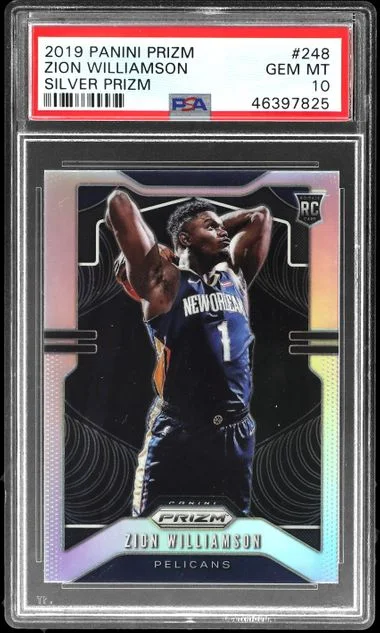 2019-20 Panini Prizm Zion Williamson Silver Prizm #248 card image