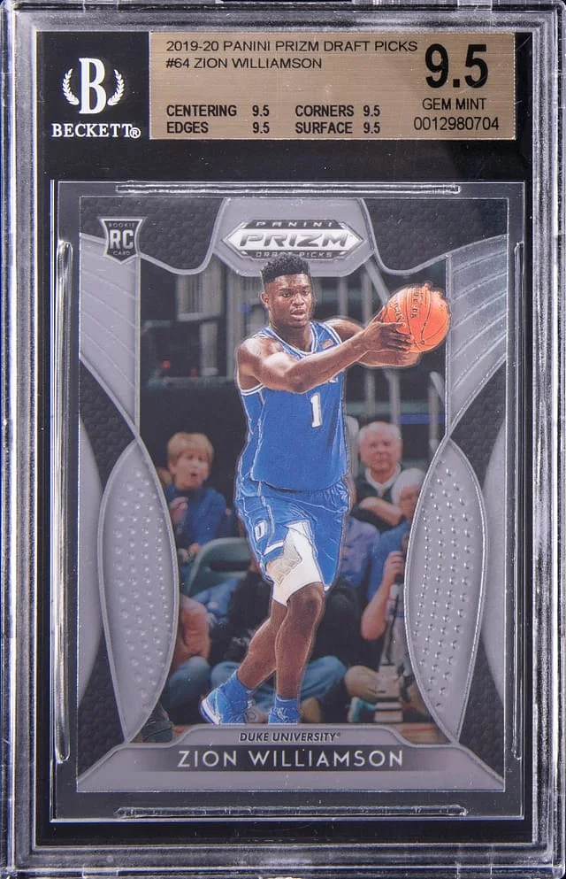 2019-20 Panini Prizm Zion Williamson #64 card image