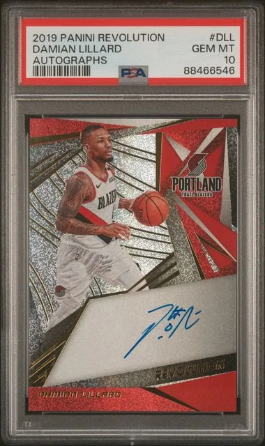 2019-20 Panini Revolution Damian Lillard Autograph #DLL card image