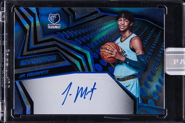 2019-20 Panini Revolution Ja Morant Autograph #RA-JMT card image