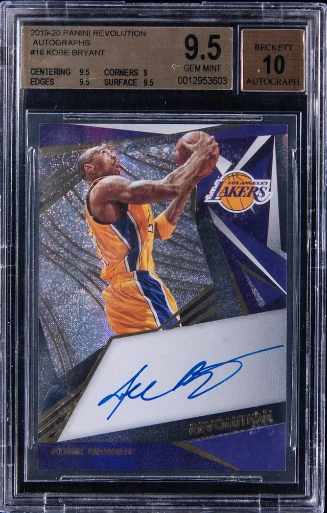 2019-20 Panini Revolution Kobe Bryant Autograph #16 card image