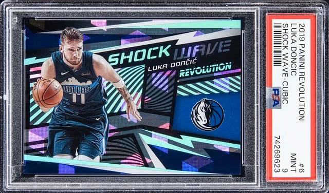 2019-20 Panini Revolution Luka Doncic Shock Wave Cubic #6 card image