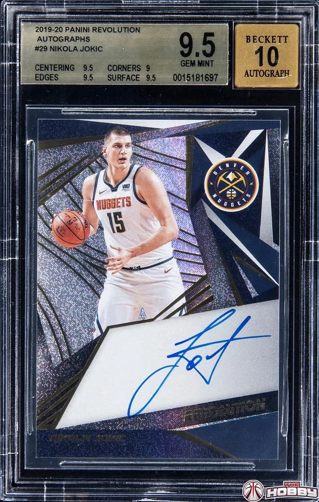 2019-20 Panini Revolution Nikola Jokic Autograph #AG-NOK card image