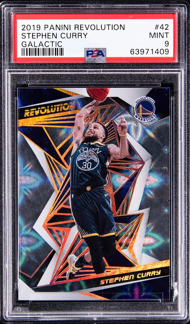 2019-20 Panini Revolution Stephen Curry Galactic #42 card image