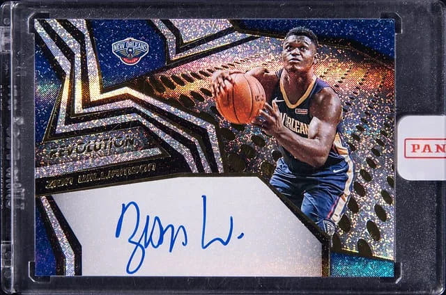 2019-20 Panini Revolution Zion Williamson Autograph #RA-ZWL card image