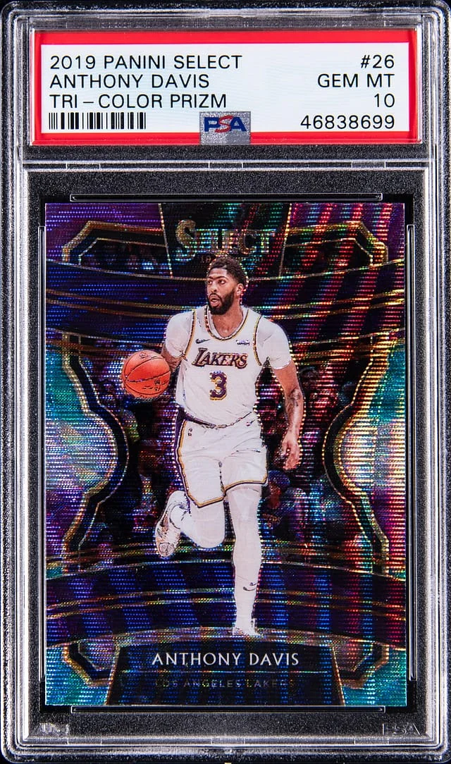 2019-20 Panini Select Anthony Davis Tri-Color Prizm #26 card image