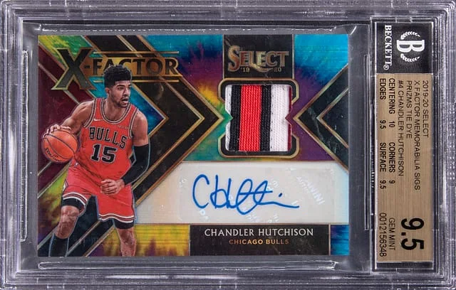 2019-20 Panini Select Chandler Hutchinson X-Factor Memorabilia Signatures Tie-Dye Prizm #XF-CHS card image