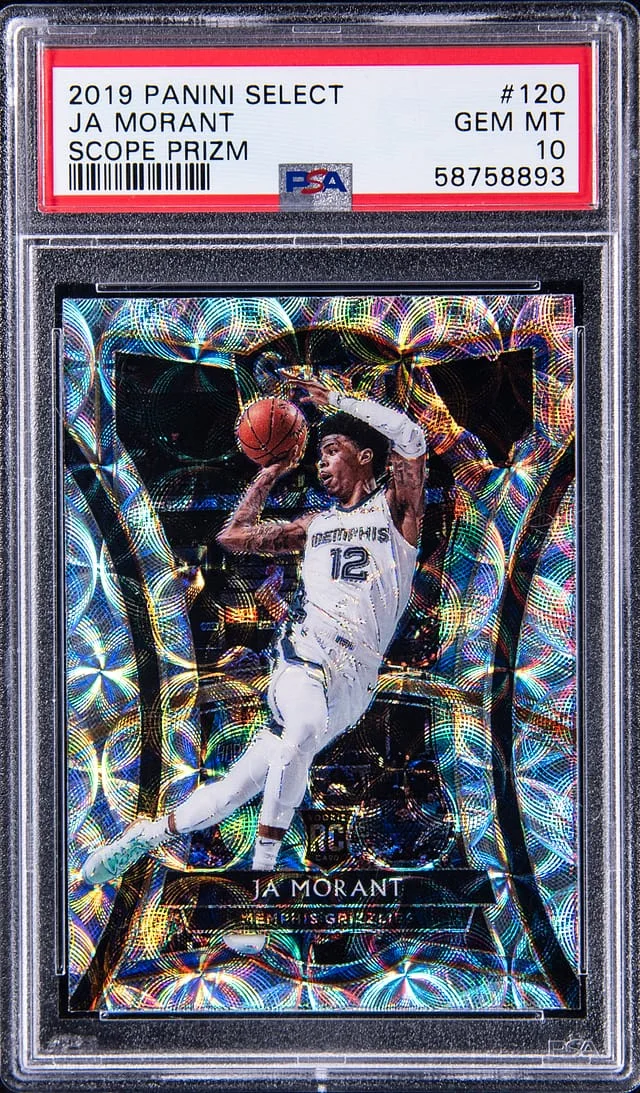 2019-20 Panini Select Ja Morant Score Prizm #120 card image